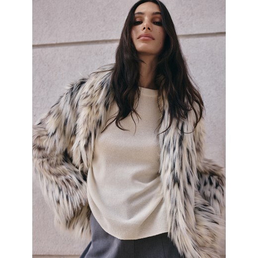 Mohito - Wełniany kremowy sweter - kremowy ze sklepu Mohito w kategorii Swetry damskie - zdjęcie 187281425