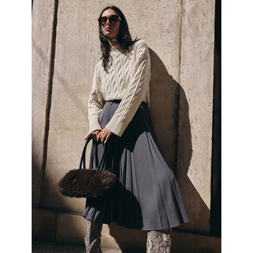 Mohito - Torebka na ramię - brązowy - id: 945GD-88X - marki Mohito - 187281438 Mohito - Torebka na ramię - brązowy ze sklepu Mohito w kategorii Torebki bagietki - zdjęcie 187281438