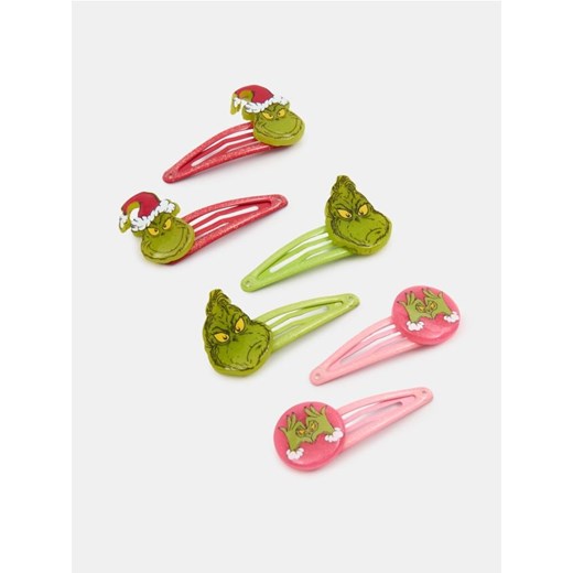 Sinsay - Spinki do włosów 6 pack Grinch - wielobarwny - id: 8023P-MLC - marki Sinsay - 187281998 Sinsay - Spinki do włosów 6 pack Grinch - wielobarwny ze sklepu Sinsay w kategorii Ozdoby do włosów dziewczęce - zdjęcie 187281998