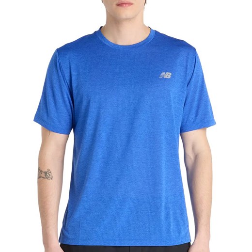Koszulka męska New Balance MT41253BEA - niebieska - id: 3241381 - marki New Balance - 187282017 Koszulka męska New Balance MT41253BEA - niebieska ze sklepu streetstyle24.pl w kategorii T-shirty męskie - zdjęcie 187282017