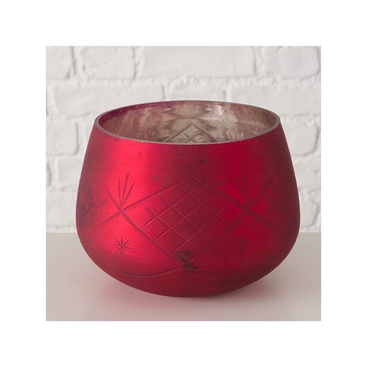 Boltze Świecznik &quot;Velva&quot; w kolorze czerwonym - wys. 11,5 cm ze sklepu Limango Polska w kategorii Świeczniki - zdjęcie 187282449