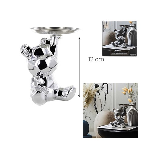 Rétro Chic Figurka dekoracyjna w kolorze srebrnym - wys. 12 cm - id: 17806490 - marki Rétro Chic - 187282476 Rétro Chic Figurka dekoracyjna w kolorze srebrnym - wys. 12 cm ze sklepu Limango Polska w kategorii Dekoracje - zdjęcie 187282476