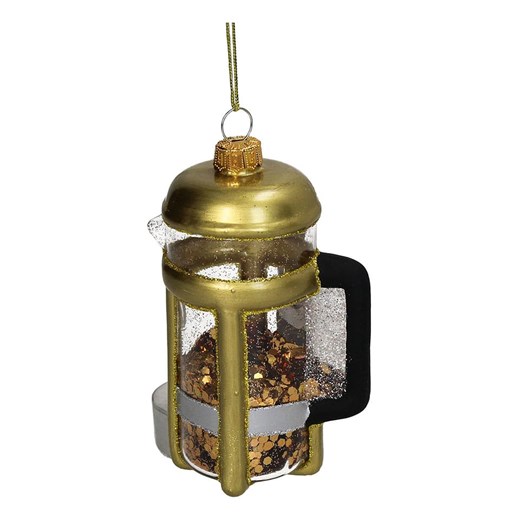 Kersten Ozdoba choinkowa "French Press" w kolorze złotym - wys. 11 cm - id: 17896752 - marki Kersten - 187282917 Kersten Ozdoba choinkowa "French Press" w kolorze złotym - wys. 11 cm ze sklepu Limango Polska w kategorii Dekoracje bożonarodzeniowe - zdjęcie 187282917