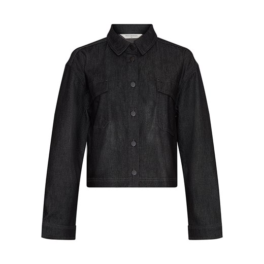 MOSS COPENHAGEN Kurtka dżinsowa w kolorze czarnym - id: 17553518 - marki Moss Copenhagen - 187283476 MOSS COPENHAGEN Kurtka dżinsowa w kolorze czarnym ze sklepu Limango Polska w kategorii Kurtki damskie - zdjęcie 187283476