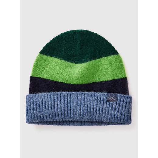 Benetton Czapka w kolorze czarno-zielono-niebieskim - id: 17779522 - marki benetton - 187283646 Benetton Czapka w kolorze czarno-zielono-niebieskim ze sklepu Limango Polska w kategorii Czapki dziecięce - zdjęcie 187283646