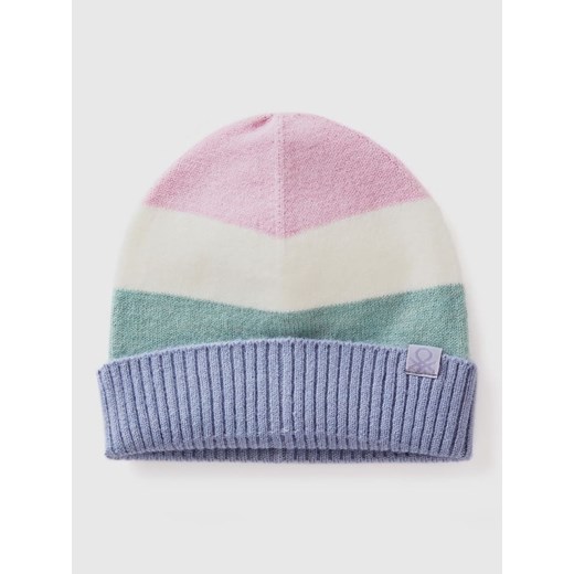 Benetton Czapka w kolorze jasnoróżowo-turkusowo-fioletowym - id: 17779523 - marki benetton - 187283648 Benetton Czapka w kolorze jasnoróżowo-turkusowo-fioletowym ze sklepu Limango Polska w kategorii Czapki dziecięce - zdjęcie 187283648