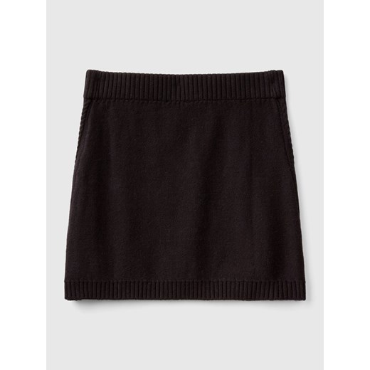 Benetton Spódnica dzianinowa w kolorze czarnym 168 okazja Limango Polska