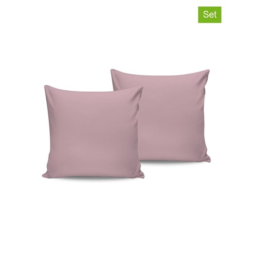 Elizabed Poszewki satynowe (2 szt.) w kolorze jasnoróżowym na poduszkę - id: 17798340 - marki Elizabed - 187283686 Elizabed Poszewki satynowe (2 szt.) w kolorze jasnoróżowym na poduszkę ze sklepu Limango Polska w kategorii Poduszki dekoracyjne - zdjęcie 187283686