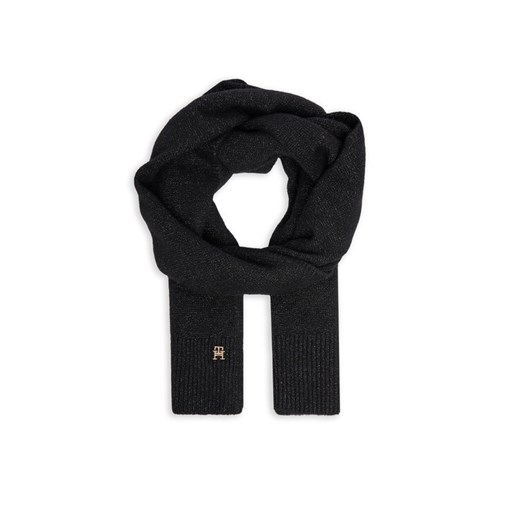 Szalik Tommy Hilfiger AW0AW16646 Czarny ze sklepu eobuwie.pl w kategorii Szaliki i chusty damskie - zdjęcie 187284036