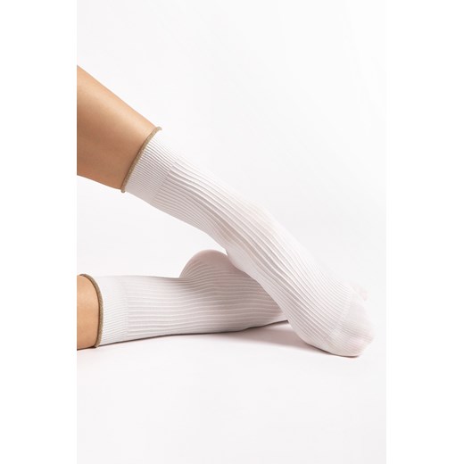 Skarpetki Fiore Sassy 40 DEN G1195 white ze sklepu kontri.pl w kategorii Skarpetki damskie - zdjęcie 187284767