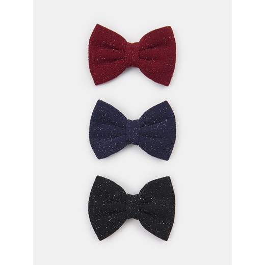 Sinsay - Spinki do włosów w kształcie kokardy 3 pack - wielobarwny Sinsay One Size Sinsay