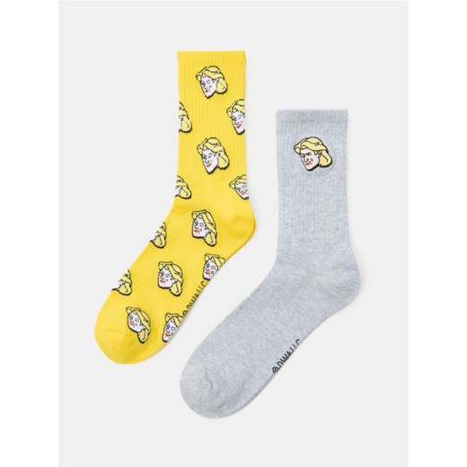 Sinsay - Prążkowane skarpetki 2 pack Shrek - wielobarwny ze sklepu Sinsay w kategorii Skarpetki damskie - zdjęcie 187285157