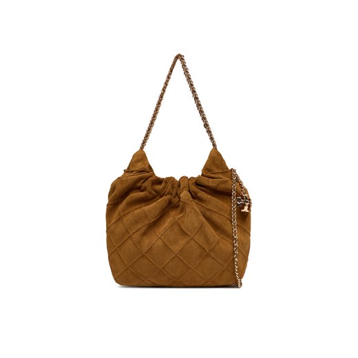 Tory Burch Torebka Fleming Suede Mini Hobo Bag 166066 Brązowy - id: 0197865545392 - marki Tory Burch - 187285436 Tory Burch Torebka Fleming Suede Mini Hobo Bag 166066 Brązowy ze sklepu MODIVO w kategorii Torebki worki - zdjęcie 187285436
