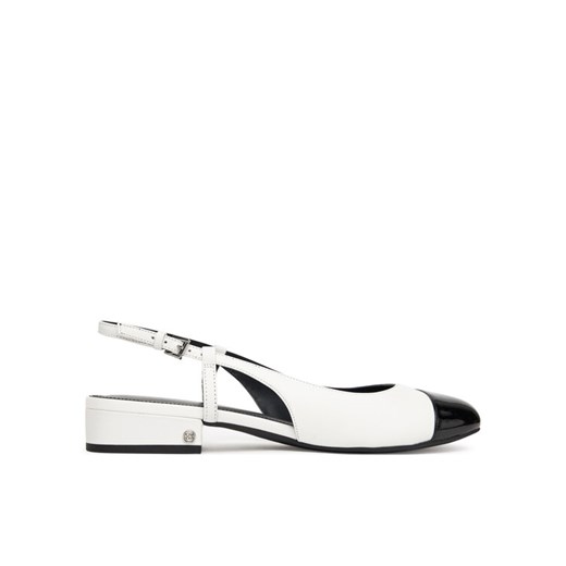 MICHAEL Michael Kors Baleriny Perla 40R4PLFP1L Biały ze sklepu MODIVO w kategorii Sandały damskie - zdjęcie 187285449