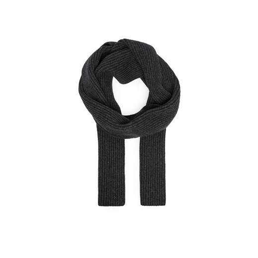 Calvin Klein Szalik Ck Metal Wool Rib Scarf LV04D8056G Szary ze sklepu MODIVO w kategorii Szaliki i chusty damskie - zdjęcie 187285487
