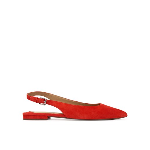 LAUREN RALPH LAUREN Baleriny Severn Calfskin 802967746004 Pomarańczowy ze sklepu MODIVO w kategorii Balerinki - zdjęcie 187285488