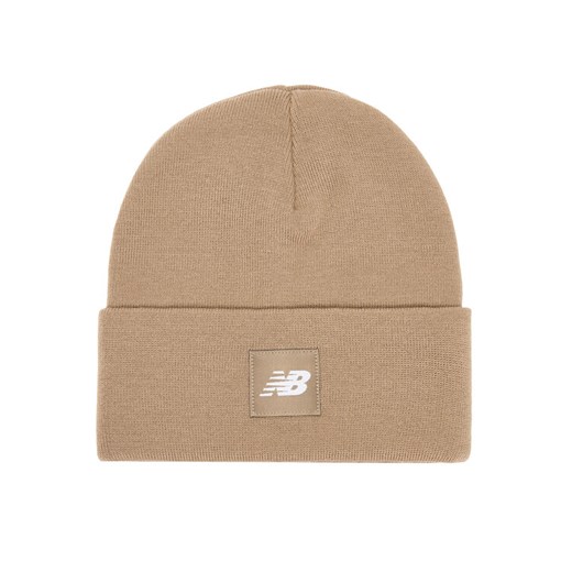 New Balance Czapka LAH13034SOT Beżowy ze sklepu MODIVO w kategorii Czapki zimowe damskie - zdjęcie 187285547