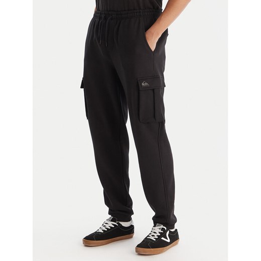 Quiksilver Spodnie dresowe EQYFB03401 Czarny Regular Fit ze sklepu MODIVO w kategorii Spodnie męskie - zdjęcie 187285656