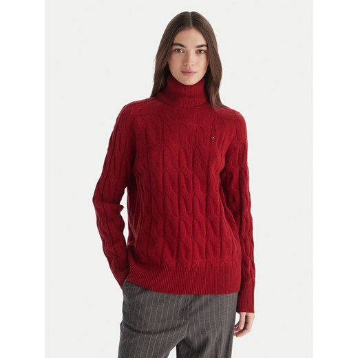 Tommy Hilfiger Golf WW0WW46791 Czerwony Regular Fit ze sklepu MODIVO w kategorii Swetry damskie - zdjęcie 187285678