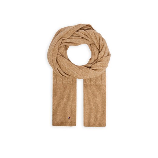 Tommy Hilfiger Szalik Flag Fluffy AW0AW17787 Beżowy ze sklepu MODIVO w kategorii Szaliki i chusty damskie - zdjęcie 187285726