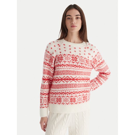 ONLY Sweter Xmas Nordic 15354824 Czerwony Regular Fit ze sklepu MODIVO w kategorii Swetry damskie - zdjęcie 187285756