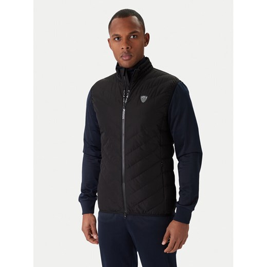 EA7 Emporio Armani Kamizelka 8NPQ02 PNE1Z 1200 Czarny Regular Fit ze sklepu MODIVO w kategorii Kamizelki męskie - zdjęcie 187285775