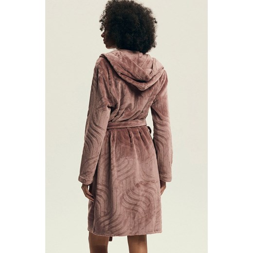 Henderson szlafrok damskie z kapturem Devyn 43602-93X, Kolor fioletowy, Rozmiar L, Henderson ze sklepu Primodo w kategorii Szlafroki damskie - zdjęcie 187287438