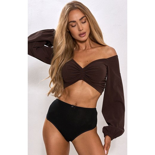 Figi damskie brazyliany czarno-złote Collins, Kolor czarno-złoty, Rozmiar S, Irall ze sklepu Intymna w kategorii Majtki damskie - zdjęcie 187287578