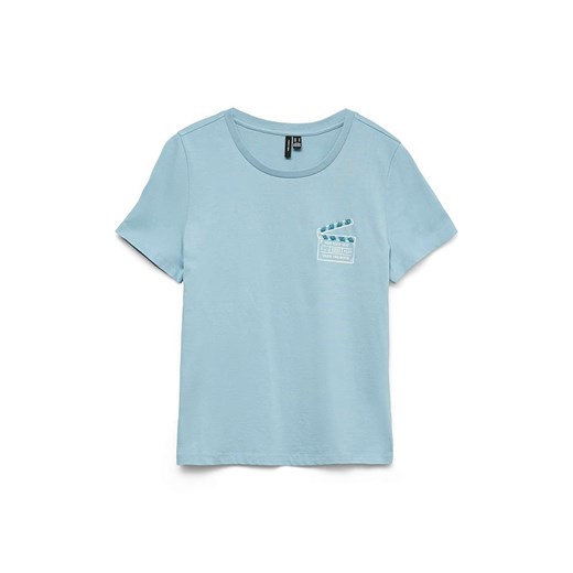 Vero Moda Koszulka w kolorze błękitnym - id: 17812662 - marki Vero Moda - 187288516 Vero Moda Koszulka w kolorze błękitnym ze sklepu Limango Polska w kategorii Bluzki damskie - zdjęcie 187288516