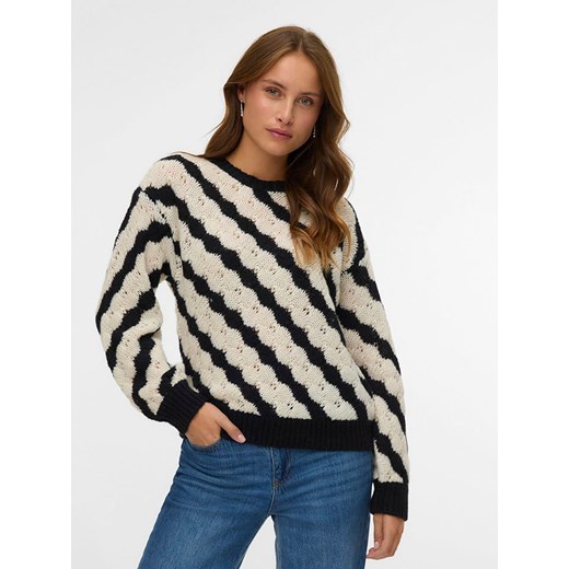 Vero Moda Sweter w kolorze czarno-beżowym ze sklepu Limango Polska w kategorii Swetry damskie - zdjęcie 187288597