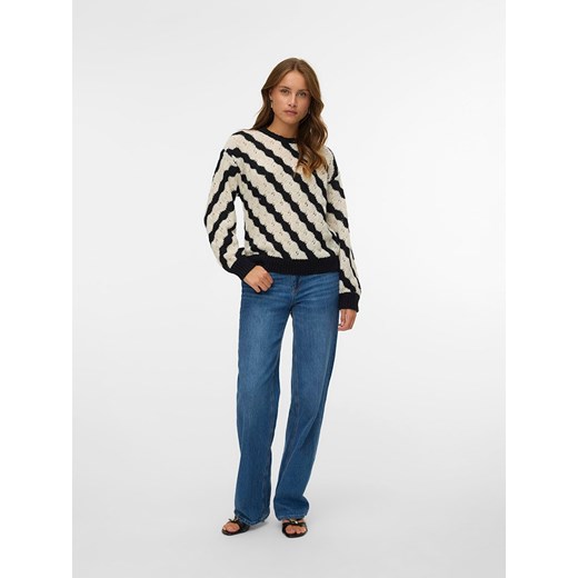 Vero Moda Sweter w kolorze czarno-beżowym Vero Moda XL okazyjna cena Limango Polska