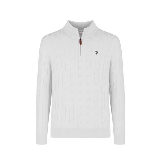 U.S. Polo Assn. Sweter w kolorze białym ze sklepu Limango Polska w kategorii Swetry męskie - zdjęcie 187288628