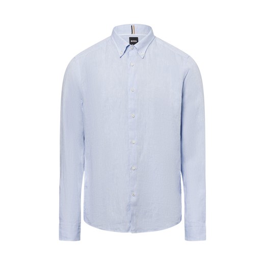 BOSS Męska koszula casual z zawartością lnu - C-LIAM-S-BD-C1-243 Mężczyźni Regular Fit len jasnoniebieski jednolity - id: 741794-0002-09920 - marki BOSS HUGO BOSS - 187289367 BOSS Męska koszula casual z zawartością lnu - C-LIAM-S-BD-C1-243 Mężczyźni Regular Fit len jasnoniebieski jednolity ze sklepu vangraaf w kategorii Koszule męskie - zdjęcie 187289367