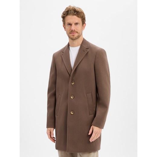 Mc Earl Krótki płaszcz męski Mężczyźni melanżowy jednolity - id: 769965-0003-09900 - marki Mc Earl - 187289386 Mc Earl Krótki płaszcz męski Mężczyźni melanżowy jednolity ze sklepu vangraaf w kategorii Płaszcze męskie - zdjęcie 187289386