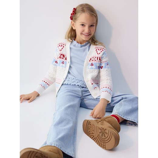 Reserved - Prążkowany t-shirt - jasnoniebieski Reserved 128 (7-8 lat) Reserved