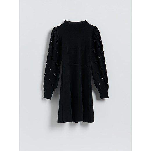 Reserved - Dzianinowa sukienka - czarny - id: 535HH-99X - marki Reserved - 187290699 Reserved - Dzianinowa sukienka - czarny ze sklepu Reserved w kategorii Sukienki - zdjęcie 187290699