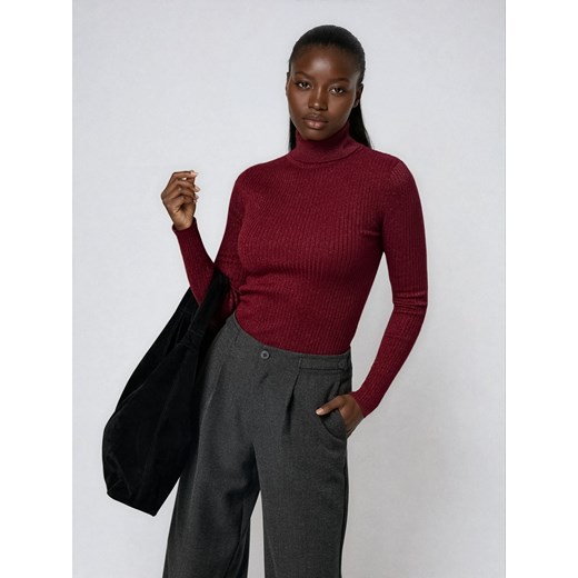 Sinsay - Prążkowany sweter - różowy Sinsay L Sinsay