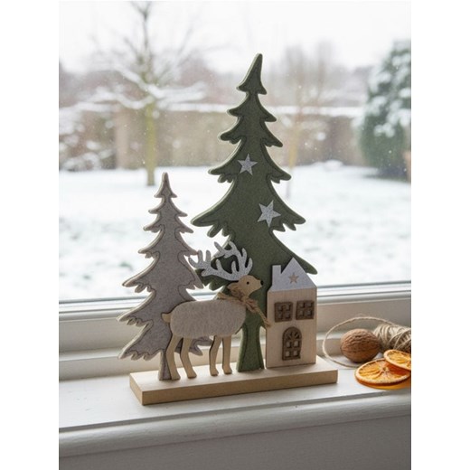 Sinsay - Dekoracja świąteczna - zielony ze sklepu Sinsay w kategorii Dekoracje bożonarodzeniowe - zdjęcie 187291718