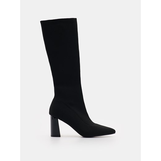 Mohito - Kozaki na obcasie - czarny ze sklepu Mohito w kategorii Kozaki damskie - zdjęcie 187291908