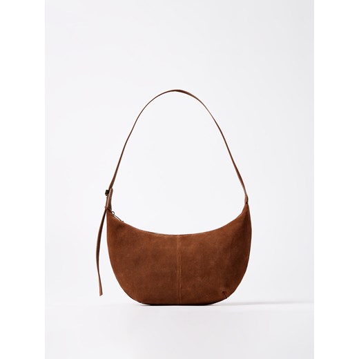 Mohito - Skórzana torebka - brązowy - id: 731GK-82X - marki Mohito - 187292087 Mohito - Skórzana torebka - brązowy ze sklepu Mohito w kategorii Listonoszki - zdjęcie 187292087