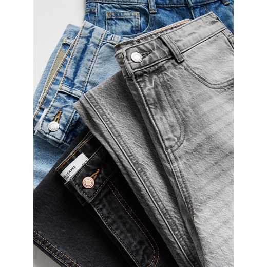 Reserved - Jeansy baggy fit - jasnoszary ze sklepu Reserved w kategorii Jeansy damskie - zdjęcie 187292705