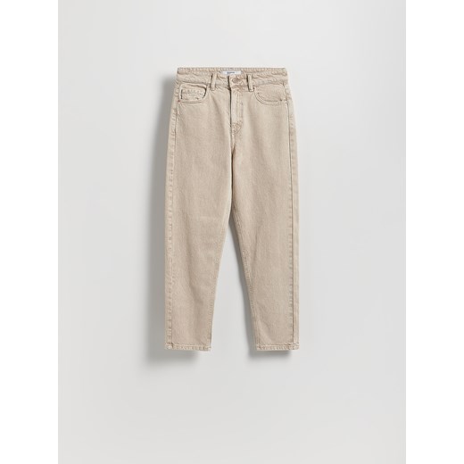 Reserved - Jeansy mom fit - kremowy ze sklepu Reserved w kategorii Jeansy damskie - zdjęcie 187292749