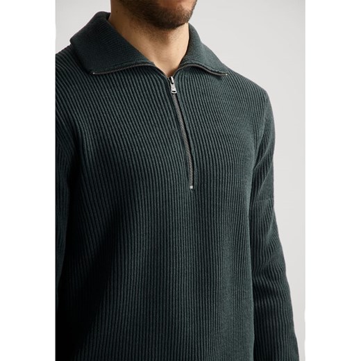 DSTREZZED Sweter w kolorze ciemnozielonym Dstrezzed L wyprzedaż Limango Polska