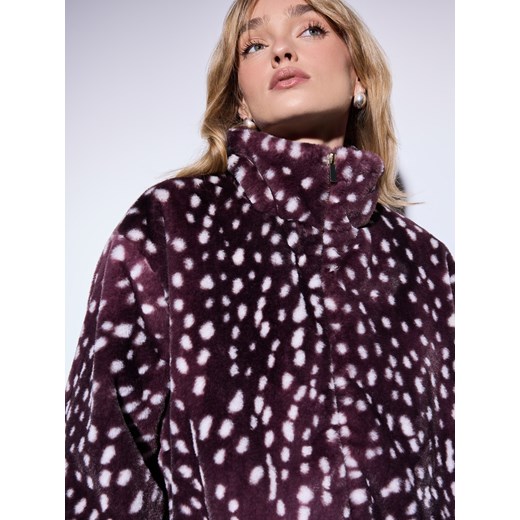 Mohito - Kurtka typu teddy - brązowy ze sklepu Mohito w kategorii Kurtki damskie - zdjęcie 187293889