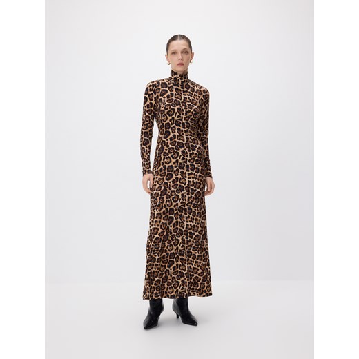 Reserved - Sukienka maxi w panterkę - wielobarwny ze sklepu Reserved w kategorii Sukienki - zdjęcie 187294329