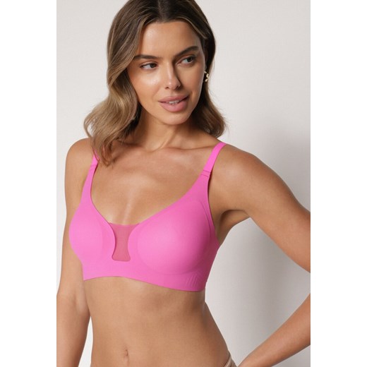 Fuksjowy Biustonosz z Ozdobnym Wycięciem Ezirelle - id: 401909 - marki born2be - 187294769 Fuksjowy Biustonosz z Ozdobnym Wycięciem Ezirelle ze sklepu born2be.pl w kategorii Biustonosze - zdjęcie 187294769