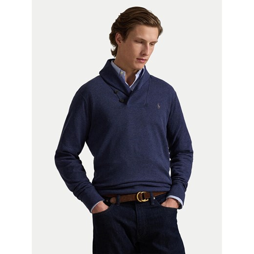 Polo Ralph Lauren Sweter 710877989001 Granatowy Regular Fit ze sklepu MODIVO w kategorii Swetry męskie - zdjęcie 187295036