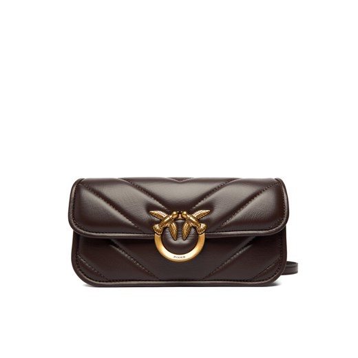 PINKO Torebka Love Box Baguette Al 25-26 PLTT 105083 A2W2 Brązowy - id: 8053177289930 - marki Pinko - 187295037 PINKO Torebka Love Box Baguette Al 25-26 PLTT 105083 A2W2 Brązowy ze sklepu MODIVO w kategorii Listonoszki - zdjęcie 187295037