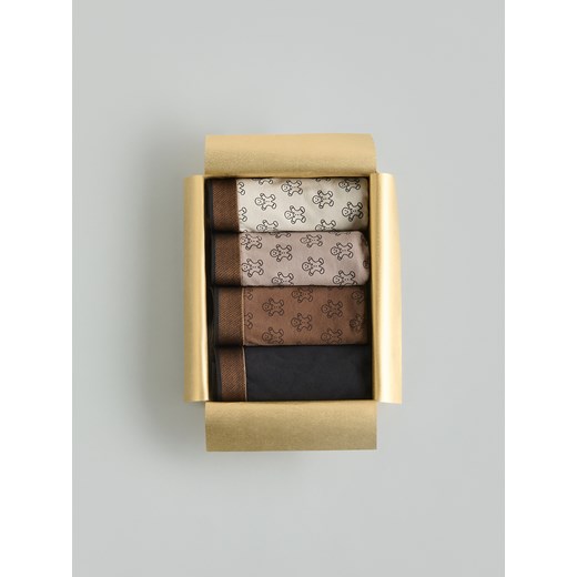 Reserved - Bokserki ze świątecznym wzorem 3 pack - beżowy - id: 082ES-80X - marki Reserved - 187295648 Reserved - Bokserki ze świątecznym wzorem 3 pack - beżowy ze sklepu Reserved w kategorii Majtki męskie - zdjęcie 187295648