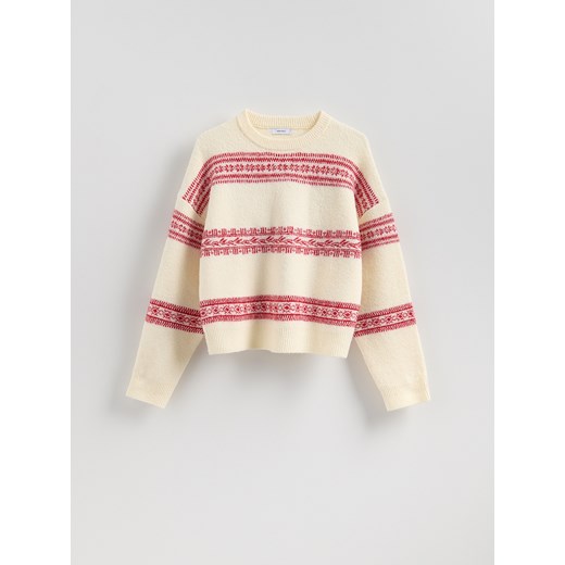 Reserved - Sweter we wzory - wielobarwny ze sklepu Reserved w kategorii Swetry damskie - zdjęcie 187296066